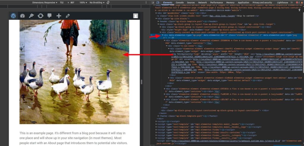 Elementor wraps even simple image in many blocks