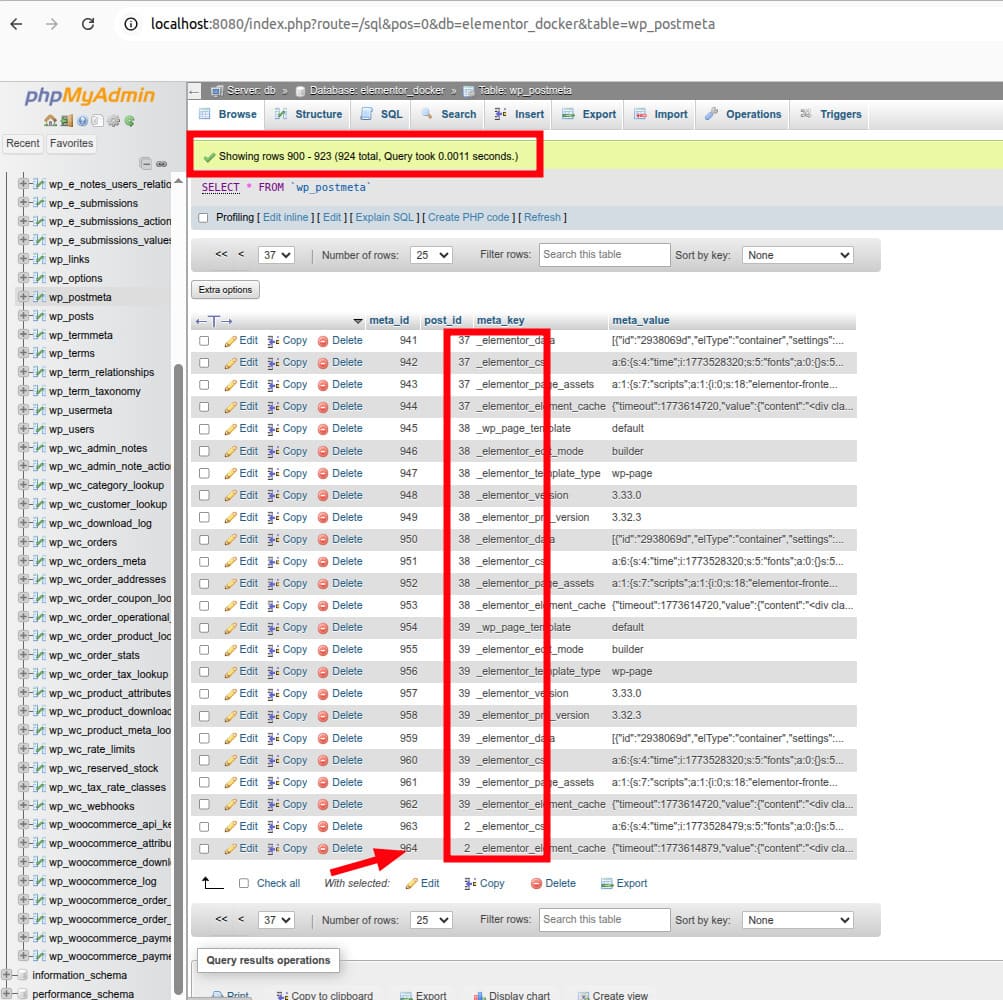 Elementor creates more than 900 records in wp_post_meta table for simple post