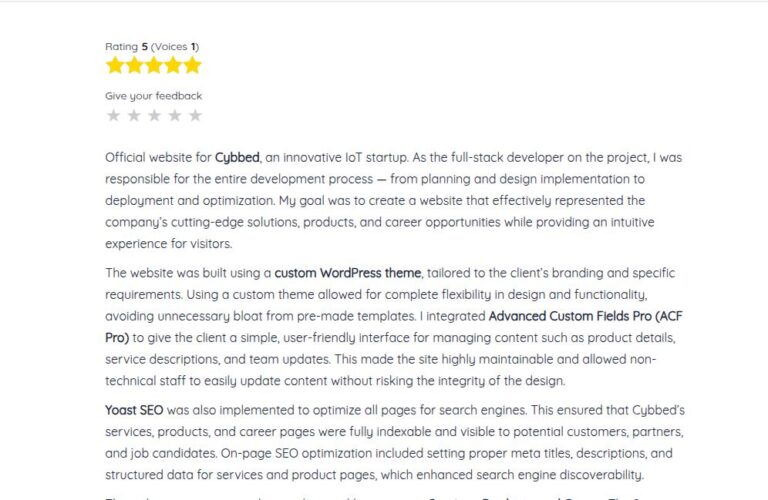 Wirt star rating plugin - Wirt Studio