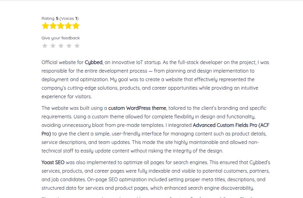 Wirt star rating plugin - Wirt Studio