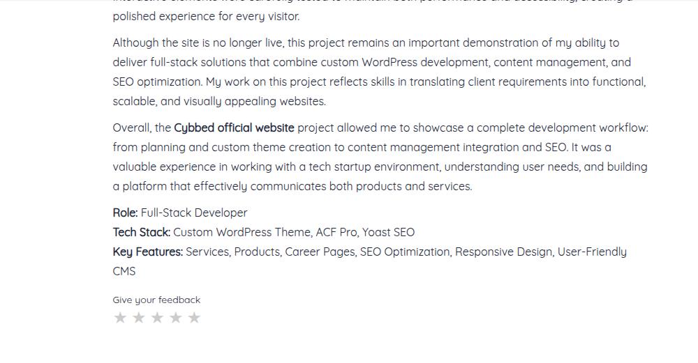 Wirt star rating plugin - stars under the content - Wirt Studio