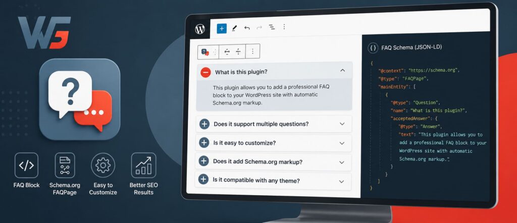 Wirt FAQ Gutenberg block plugin main banner