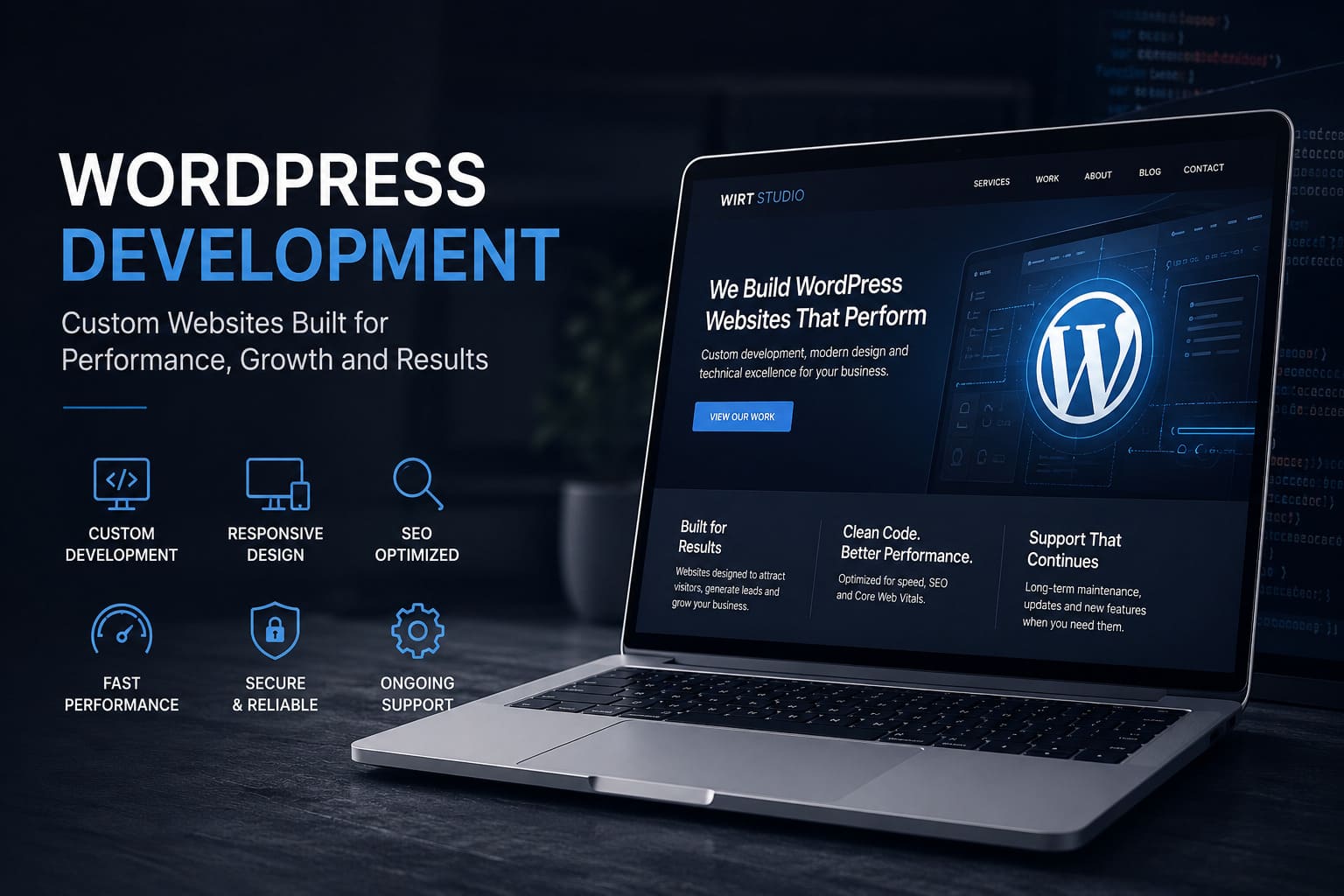 Wordpress development - custom solutions from WirtStudio